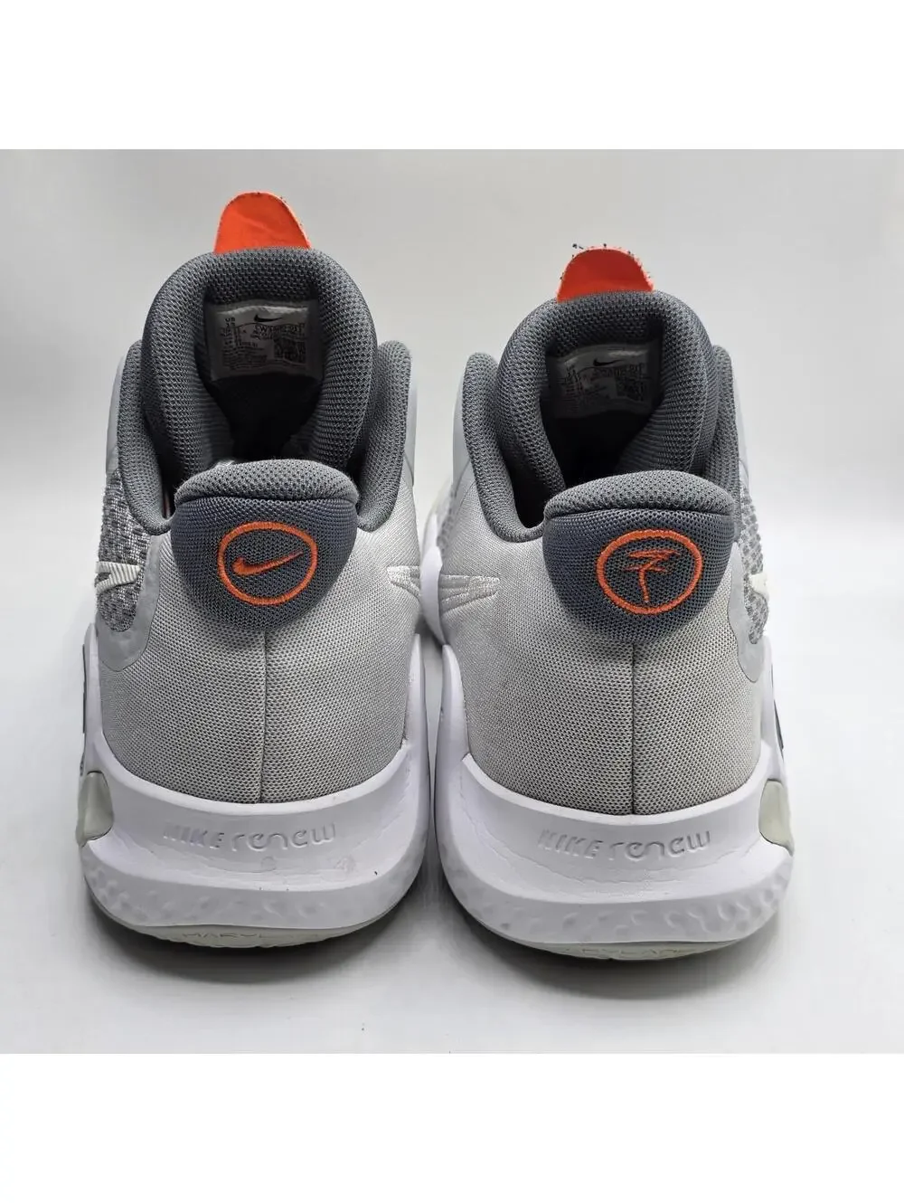 Nike KD Trey 5 X Grey Fog Orange Basketball Shoes CW3400-011 Men's Size 13
